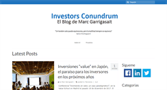 Desktop Screenshot of investorsconundrum.com