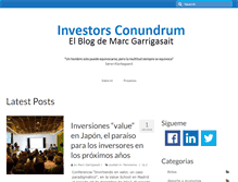 Tablet Screenshot of investorsconundrum.com